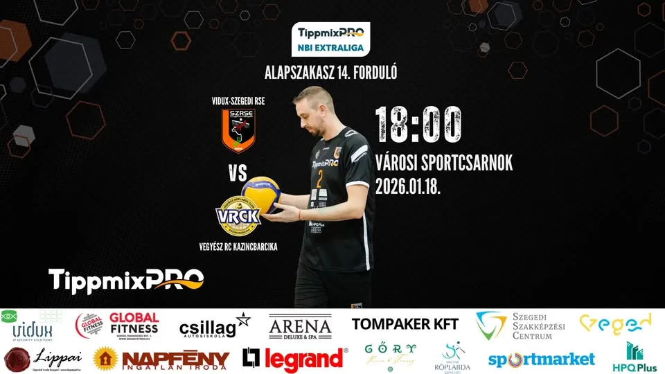 TippmixPRO Male NBI Extra League Base Stage 14th round: Vidux-Szeged RSE - VRCK