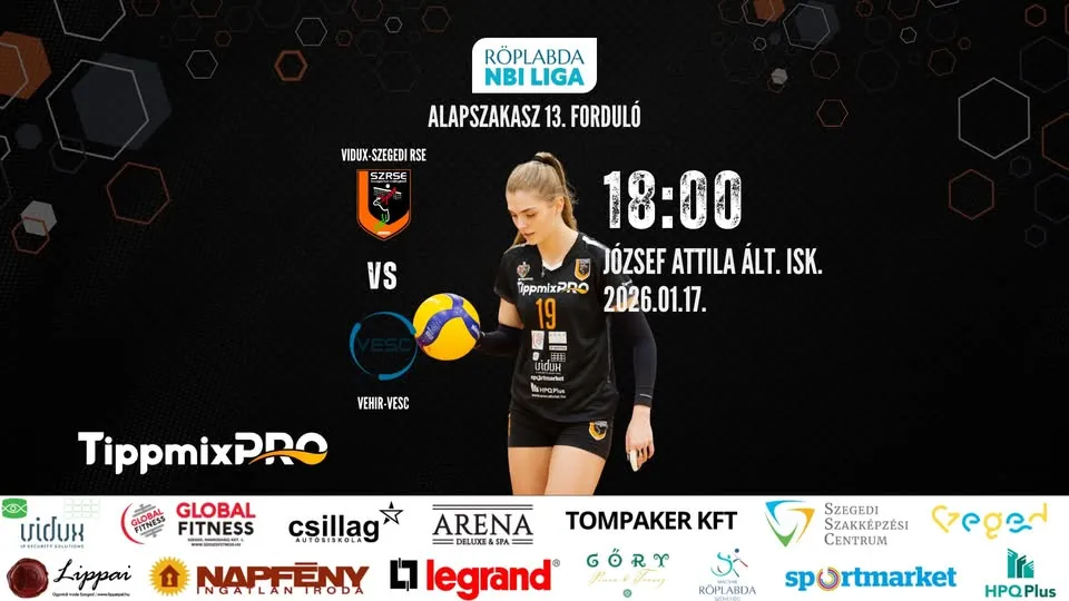 Women's NBI League base stage 13th round: Vidux-Szeged RSE - VEHIR-VESC