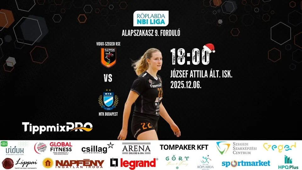 Women's NBI League Base Stage 9th Round: Vidux-Szegedi RSE - MTK Budapest